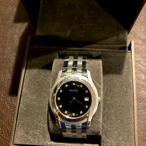 Gucci diamond g class men black dial